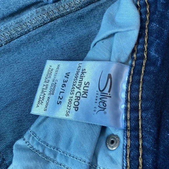 Silver suki skinny crop jeans - Picture 4 of 7